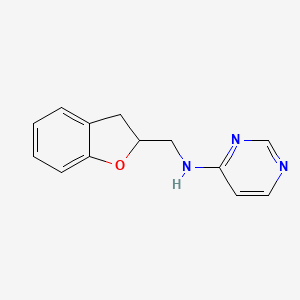 N-(2,3-dihydro-1-benzofuran-2-ylmethyl)pyrimidin-4-amine