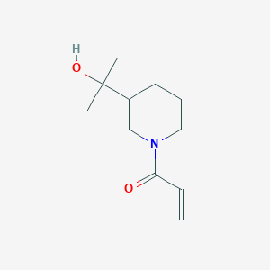 molecular formula C11H19NO2 B2692744 1-[3-(2-Hydroxypropan-2-yl)piperidin-1-yl]prop-2-en-1-one CAS No. 2137557-45-8