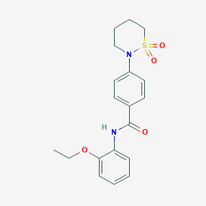 4-(1,1-dioxothiazinan-2-yl)-N-(2-ethoxyphenyl)benzamide