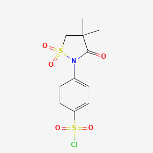 4-(4,4-Dimethyl-1,1-dioxido-3-oxo-2-isothiazolidinyl)benzenesulfonyl chloride, AldrichCPR