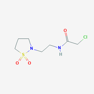 2-Chloro-N-[2-(1,1-dioxo-1,2-thiazolidin-2-yl)ethyl]acetamide