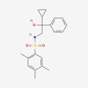 molecular formula C20H25NO3S B2692769 N-(2-cyclopropyl-2-hydroxy-2-phenylethyl)-2,4,5-trimethylbenzenesulfonamide CAS No. 1421485-59-7