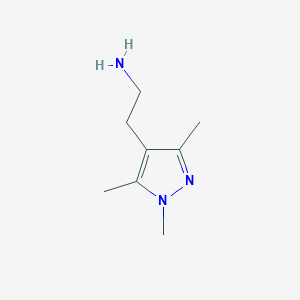 molecular formula C8H15N3 B2692773 2-(1,3,5-trimethyl-1H-pyrazol-4-yl)ethanamine CAS No. 956950-95-1