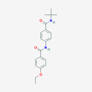 molecular formula C20H24N2O3 B269278 N-{4-[(tert-butylamino)carbonyl]phenyl}-4-ethoxybenzamide 