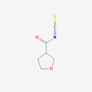 molecular formula C6H7NO2S B2692780 Oxolane-3-carbonyl isothiocyanate CAS No. 1250581-17-9