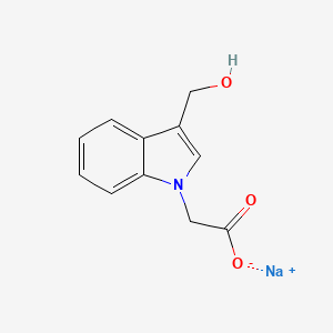 sodium 2-[3-(hydroxymethyl)-1H-indol-1-yl]acetate