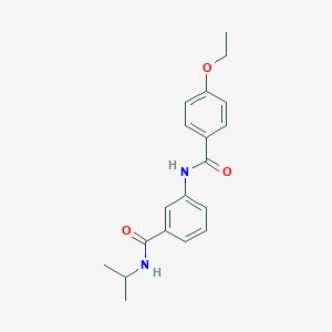 molecular formula C19H22N2O3 B269279 3-[(4-ethoxybenzoyl)amino]-N-isopropylbenzamide 