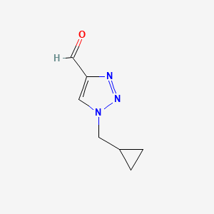 molecular formula C7H9N3O B2692790 1-(cyclopropylmethyl)-1H-1,2,3-triazole-4-carbaldehyde CAS No. 1487577-70-7