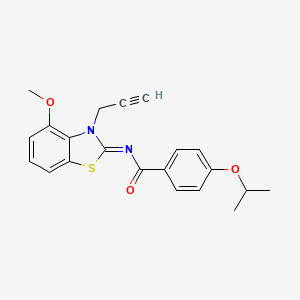 N-(4-methoxy-3-prop-2-ynyl-1,3-benzothiazol-2-ylidene)-4-propan-2-yloxybenzamide