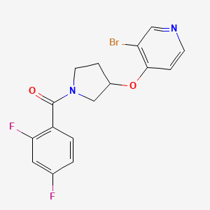 [3-(3-Bromopyridin-4-yl)oxypyrrolidin-1-yl]-(2,4-difluorophenyl)methanone