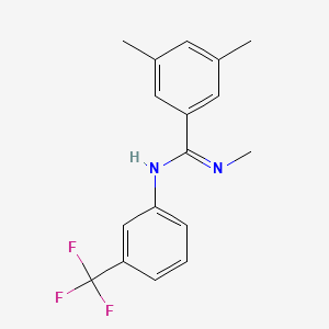 N',3,5-trimethyl-N-[3-(trifluoromethyl)phenyl]benzenecarboximidamide