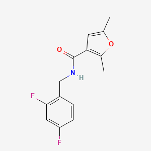 N-[(2,4-Difluorophenyl)methyl]-2,5-dimethylfuran-3-carboxamide