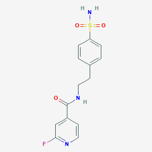 2-Fluoro-N-[2-(4-sulfamoylphenyl)ethyl]pyridine-4-carboxamide