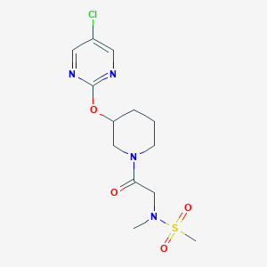 N-(2-(3-((5-chloropyrimidin-2-yl)oxy)piperidin-1-yl)-2-oxoethyl)-N-methylmethanesulfonamide