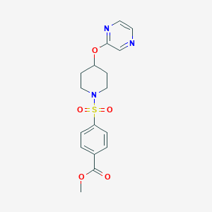 Methyl 4-((4-(pyrazin-2-yloxy)piperidin-1-yl)sulfonyl)benzoate