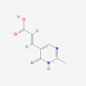 molecular formula C8H8N2O3 B2692851 (E)-3-(2-Methyl-6-oxo-1H-pyrimidin-5-yl)prop-2-enoic acid CAS No. 119813-26-2