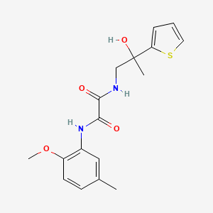 N1-(2-hydroxy-2-(thiophen-2-yl)propyl)-N2-(2-methoxy-5-methylphenyl)oxalamide