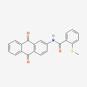 molecular formula C22H15NO3S B2692873 N-(9,10-dioxo-9,10-dihydroanthracen-2-yl)-2-(methylthio)benzamide CAS No. 896351-03-4