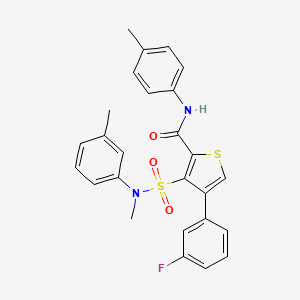 4-(3-FLUOROPHENYL)-3-[METHYL(3-METHYLPHENYL)SULFAMOYL]-N-(4-METHYLPHENYL)THIOPHENE-2-CARBOXAMIDE