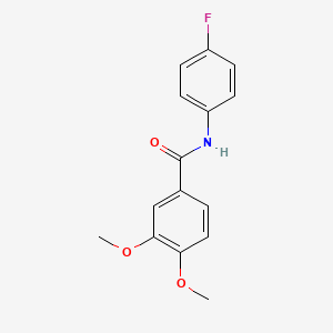 molecular formula C15H14FNO3 B2692882 N-(4-fluorophenyl)-3,4-dimethoxybenzamide CAS No. 325802-84-4