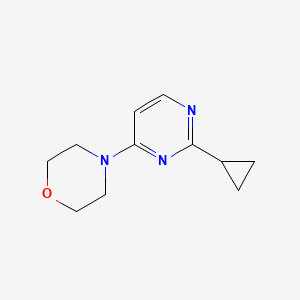 molecular formula C11H15N3O B2692890 4-(2-环丙基嘧啶-4-基)吗啉 CAS No. 2034282-33-0