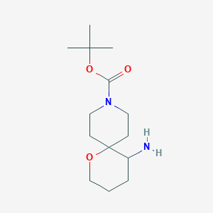 tert-Butyl 5-amino-1-oxa-9-azaspiro[5.5]undecane-9-carboxylate