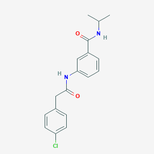 molecular formula C18H19ClN2O2 B269290 3-{[(4-chlorophenyl)acetyl]amino}-N-isopropylbenzamide 