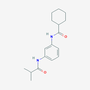 molecular formula C17H24N2O2 B269293 N-[3-(isobutyrylamino)phenyl]cyclohexanecarboxamide 