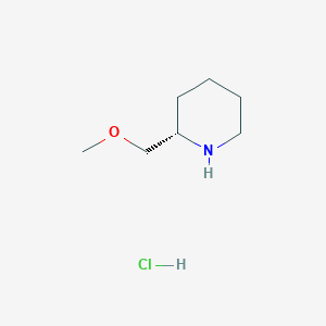 molecular formula C7H16ClNO B2692934 (S)-2-(Methoxymethyl)piperidine hydrochloride CAS No. 688810-00-6