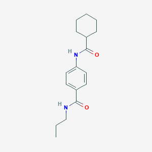 4-[(cyclohexylcarbonyl)amino]-N-propylbenzamide