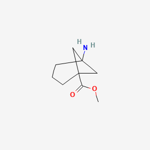 molecular formula C9H16ClNO2 B2692945 Methyl 5-aminobicyclo[3.1.1]heptane-1-carboxylate CAS No. 1824132-78-6