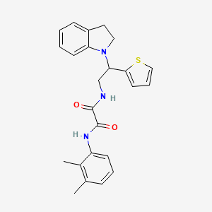 molecular formula C24H25N3O2S B2692950 N1-(2,3-dimethylphenyl)-N2-(2-(indolin-1-yl)-2-(thiophen-2-yl)ethyl)oxalamide CAS No. 898424-34-5