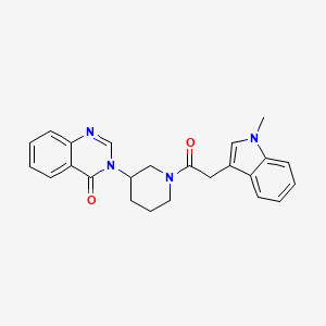 3-(1-(2-(1-methyl-1H-indol-3-yl)acetyl)piperidin-3-yl)quinazolin-4(3H)-one