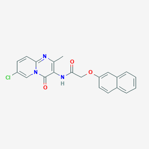 N-(7-chloro-2-methyl-4-oxo-4H-pyrido[1,2-a]pyrimidin-3-yl)-2-(naphthalen-2-yloxy)acetamide