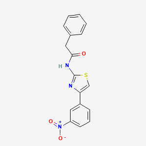 N-[4-(3-nitrophenyl)-1,3-thiazol-2-yl]-2-phenylacetamide