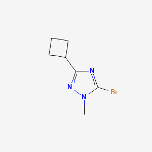 molecular formula C7H10BrN3 B2692984 5-bromo-3-cyclobutyl-1-methyl-1H-1,2,4-triazole CAS No. 1784406-82-1