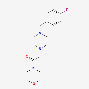 2-[4-(4-Fluorobenzyl)piperazino]-1-morpholino-1-ethanone