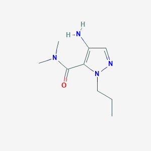 molecular formula C9H16N4O B2692997 4-Amino-N,N-dimethyl-1-propyl-1H-pyrazole-5-carboxamide CAS No. 2101198-47-2