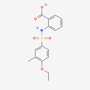 2-(4-Ethoxy-3-methylbenzenesulfonamido)benzoic acid