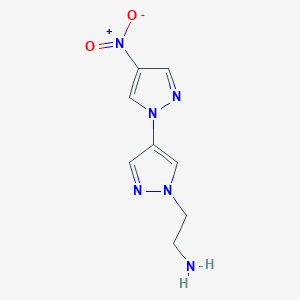 2-(4-Nitro-1'H-1,4'-bipyrazol-1'-yl)ethanamine