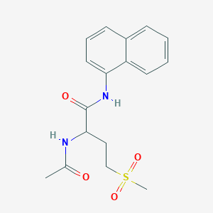 2-acetamido-4-(methylsulfonyl)-N-(naphthalen-1-yl)butanamide