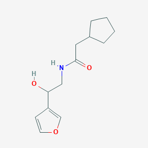 2-cyclopentyl-N-(2-(furan-3-yl)-2-hydroxyethyl)acetamide