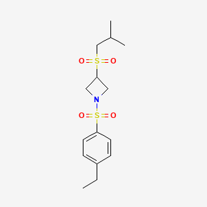 1-((4-Ethylphenyl)sulfonyl)-3-(isobutylsulfonyl)azetidine