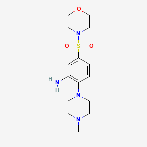 2-(4-Methylpiperazin-1-yl)-5-(morpholine-4-sulfonyl)aniline