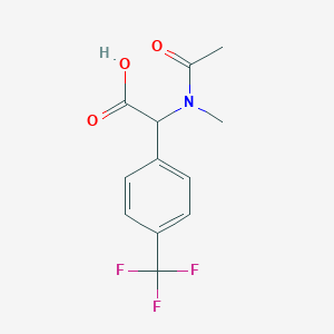 2-[Acetyl(methyl)amino]-2-[4-(trifluoromethyl)phenyl]acetic acid