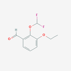 molecular formula C10H10F2O3 B2693033 2-(二氟甲氧基)-3-乙氧基苯甲醛 CAS No. 879362-29-5