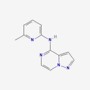 molecular formula C12H11N5 B2693046 N-(6-methylpyridin-2-yl)pyrazolo[1,5-a]pyrazin-4-amine CAS No. 2319783-52-1