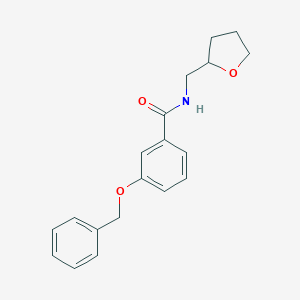molecular formula C19H21NO3 B269305 3-(benzyloxy)-N-[(oxolan-2-yl)methyl]benzamide 