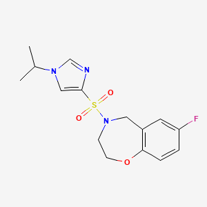 7-fluoro-4-((1-isopropyl-1H-imidazol-4-yl)sulfonyl)-2,3,4,5-tetrahydrobenzo[f][1,4]oxazepine