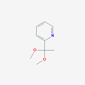 molecular formula C9H13NO2 B2693065 2-(1,1-Dimethoxyethyl)-pyridine CAS No. 81454-23-1